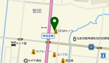 キャンドゥ 弘前堅田店の地図画像