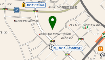 キャンドゥ コトエ流山おおたかの森店の地図画像