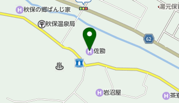 仙台 秋保温泉 伝承千年の宿 佐勘 和食処 萩亭の地図画像