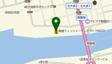 釧路フィッシャーマンズワーフMOO スモークハウスの地図画像