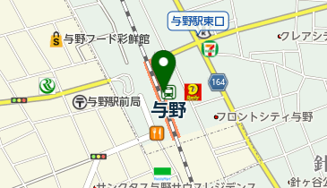 ハースブラウン 与野店の地図画像