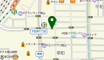 焼酎と地鶏と魚の店 あべべの地図画像