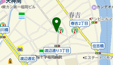 manucoffee 春吉店の地図画像