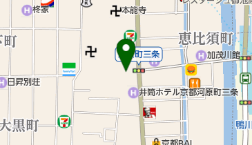 ラーメン横綱 (三条河原町店)の地図画像