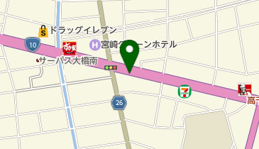 食堂たちばなの地図画像