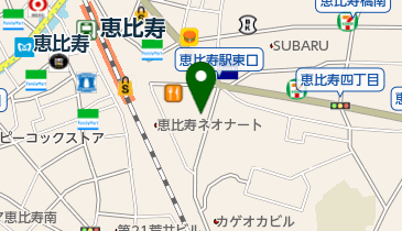 板蕎麦香り家恵比寿の地図画像