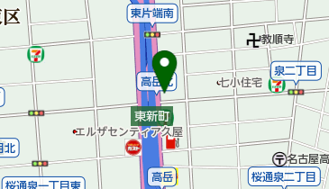 味園の地図画像