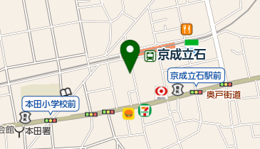 らく亭の地図画像