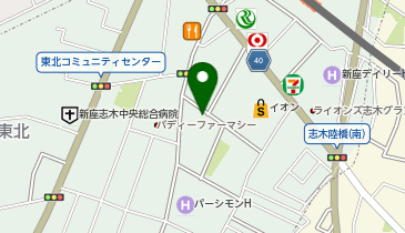 鮨diningあいざわの地図画像