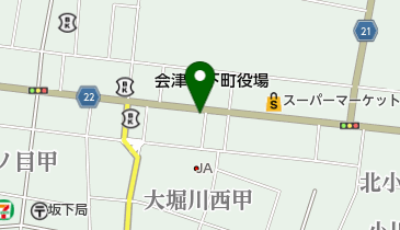 食堂雪花の地図画像