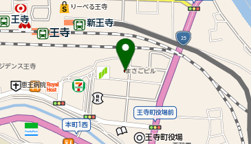 名物王寺ラーメンの地図画像
