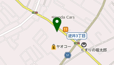 南増尾 健美の湯の地図画像