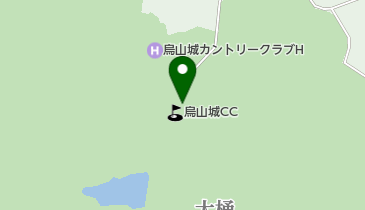 烏山城温泉食堂の地図画像