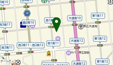 ホテルグランテラス帯広 レストランの地図画像