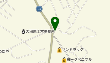 阿Q (大田原東店)の地図画像