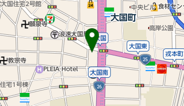 サバ6製麺所 (大国町店)の地図画像