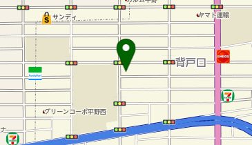橘屋 平野店の地図画像
