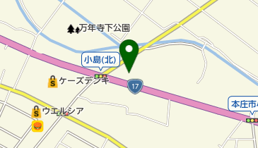 ゆで太郎 (本庄小島店)の地図画像