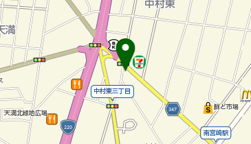 大塚辛麺の地図画像