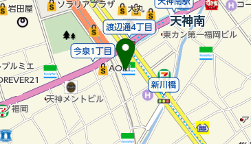 麺や兼虎 (天神店)の地図画像