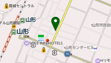 博多長浜麺食堂 ちー坊 (山形駅前店)の地図画像