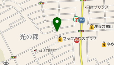 支那そば 北熊 (光の森店)の地図画像