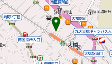 博多本格豚骨ラーメン 竹林 (大橋店)の地図画像