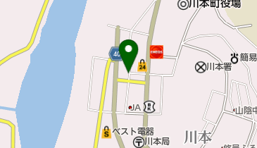 川本食堂の地図画像
