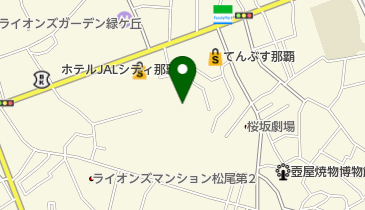 やしの木広場の地図画像