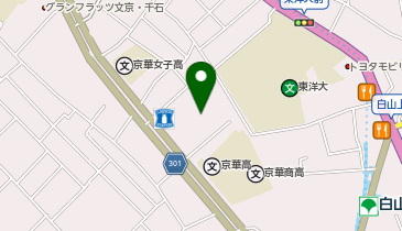 東洋大学 学生食堂の地図画像