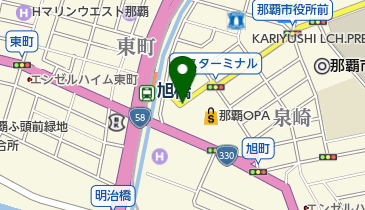 沖縄料理あさひの地図画像