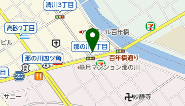 竹園 (百年橋店)の地図画像