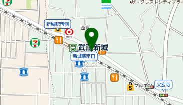 かしわや (新城店)の地図画像
