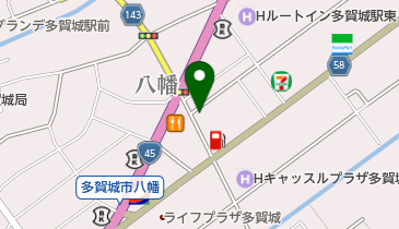 周道餃子店の地図画像