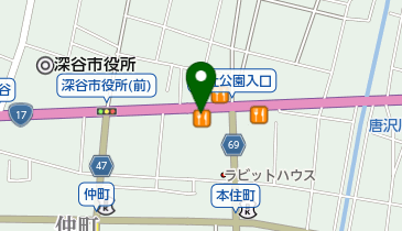 丸源ラーメン (深谷店)の地図画像