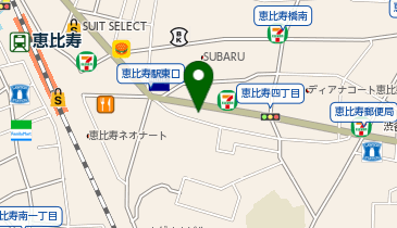 中華そば おばん菜 鶴亀 (恵比寿店)の地図画像