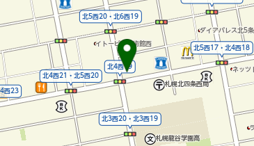 らぁめん銀波露 (札幌北円山店)の地図画像