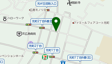 広島風つけ麺 かず (光町店)の地図画像
