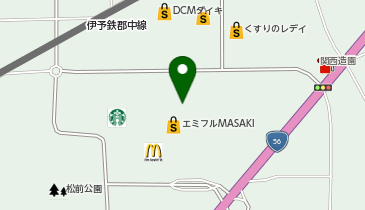 中華そば 芯せかい (エミフルMASAKI店)の地図画像