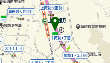 宮坂商店 (上諏訪駅前店)の地図画像