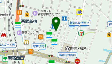 麺堂にしき (新宿歌舞伎町店)の地図画像
