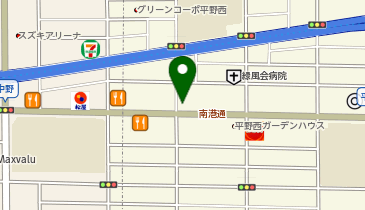 丸つけ麺の地図画像