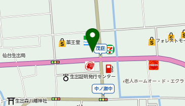 萩ノ宮製麺所 (シエロ茂庭店)の地図画像