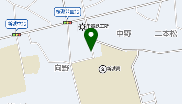 長生うどん (新城店)の地図画像