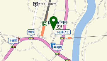 下田時計台フロントの地図画像
