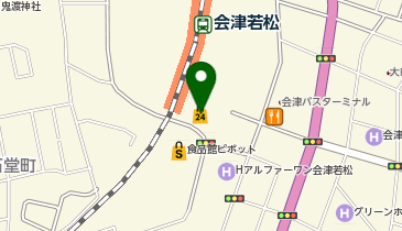 会津山塩食堂の地図画像