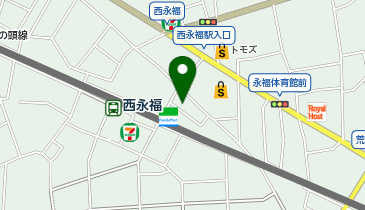 西永福の煮干箱の地図画像