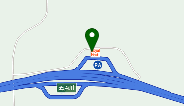 五百川パーキングエリア 上り線 お食事処の地図画像