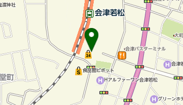 立ち食い蕎麦処 鷹 (会津若松)の地図画像