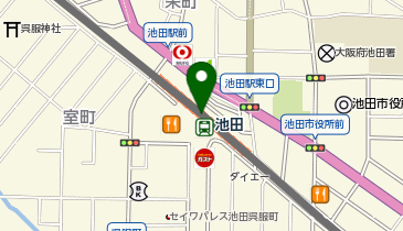 鶏soba 座銀 (池田店)の地図画像